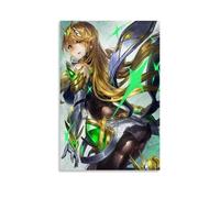 KUSDPKAJC Mythra Xenoblade Chronicles Lot de 2 posters décoratifs sur toile pour salon, chambre à coucher, art mural, impression photo, décoration moderne, pour chambre familiale, 60 x 90 cm