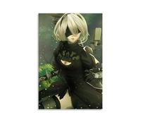 KUSDPKAJC NieR Automata A2 Poster Peinture décorative sur toile Art mural pour salon, chambre à coucher, art mural, impression d'image moderne, décoration de salle familiale, 20 x 30 cm