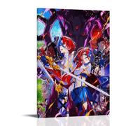 KUSDPKAJC Poster d'emblème Anime Fire Engage Peinture décorative sur toile Art mural pour salon, chambre à coucher, art mural, impression d'image moderne, décoration de salle familiale, 40 x 60 cm