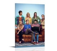 KUSDPKAJC The Big Bang Theory Poster du film Peinture décorative sur toile Art mural pour salon, chambre à coucher, art mural, impression d'image moderne, décoration de salle familiale, 60 x 90 cm
