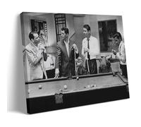 KUSDPKAJC The Rat Pack Playing Pool Poster Peinture décorative sur toile Art mural pour salon, chambre à coucher, art mural, impression d'image moderne, décoration de salle familiale, 60 x 90 cm