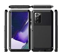 KUSEZJK Coque Samsung Galaxy Note 20 Ultra, Antichoc Robuste Outdoor Heavy Duty Housse imperméable en étanche Etui Métal Aluminium Case pour Samsung Galaxy Note 20 Ultra Protecteur Cover (Noir)