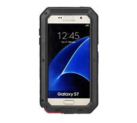 KUSEZJK Coque Samsung Galaxy S7, Antichoc Robuste Outdoor Heavy Duty Housse imperméable en étanche Etui Métal Aluminium Case pour Samsung Galaxy S7 Protecteur Cover (Noir)