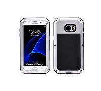 KUSEZJK Coque Samsung Galaxy S7 Edge, Antichoc Robuste Outdoor Heavy Duty Housse imperméable en étanche Etui Métal Aluminium Case pour Samsung Galaxy S7 Edge Protecteur Cover (Argent)