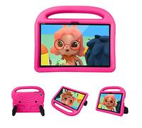 KUSEZJK Enfants Coque pour Huawei MatePad T10 9.7", Durable, en Mousse EVA Enfants Proof Poignée de Transport Antichoc Housse Construit dans Béquille Étui pour Huawei MatePad T10 9.7" (Rose Rouge)