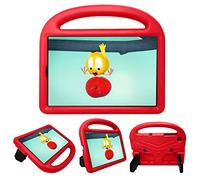 KUSEZJK Enfants Coque pour Lenovo Tab M10 10.1" TB-X605F TB-X605L, Durable, en Mousse EVA Enfants Proof Poignée de Transport Antichoc Housse Construit dans Béquille Étui (Rouge)