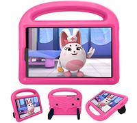 KUSEZJK Enfants Coque pour Lenovo Tab M8 FHD TB-8705F TB-8705N 8.0", Durable, en Mousse EVA Enfants Proof Poignée de Transport Antichoc Housse Construit dans Béquille Étui (Rose Rouge)