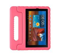 KUSEZJK Étui pour Tablette Alcatel Joy Tab 2 8" 2020 (Modèle: 9032Z), Coque de Protection du Support de Poignée Convertible Test de Choc, Étui pour Tablette Légère pour Enfants (Rose Rouge)