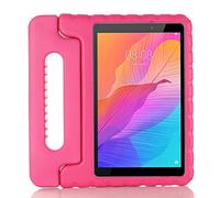 KUSEZJK Étui pour Tablette Huawei MatePad T8 8.0", Coque de Protection du Support de Poignée Convertible Test de Choc, Étui pour Tablette Légère pour Enfants (Rose Rouge)