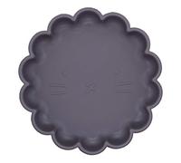 Kushies SiliLion Assiette à ventouse en silicone pour tout-petits, sans BPA, PVC et phtalate, couleur bleue