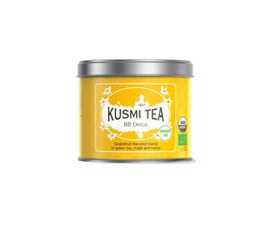 Kusmi | BB Détox | Thé Vert Aromatisé au Pamplemousse, Yerba Mate, Fenouil et Pissenlit - Feuilles mobiles 100 Gr