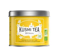 Kusmi Tea - BB Detox Bio - Mélange Biologique de Thé Vert, Maté et Pamplemousse - Thé Yerba Mate Aromatisé - Parfums Fins et Acidulés - Boîte Thé Métal 100g - Quantité pour environ 50 Tasses