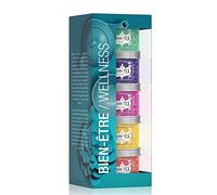 Kusmi Tea - Coffret de 5 Miniatures Les Bien-Être - Assortiment Thés Aromatisés et Infusion- Detox, BB Detox, Boost, Sweet Love et Infusion Be Cool - 5 miniatures de 25g