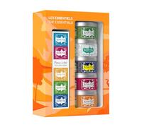 Kusmi Tea - Coffret "Les Essentiels" + Pince à Thé - Assortiment de Thés Bio - Idée Cadeau Homme et Femme - Thés Noirs, Thés Verts et Infusions - Fabriqué en France - 5 Boîtes de 25g