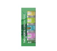 Kusmi Tea - Coffret "Les Thés Verts" - Assortiment de Thés Bio - Idée Cadeau Homme et Femme - Thé Vert à la menthe, Jasmin, Citron, Gingembre - Fabriqué en France - 5 Boîtes de 25g