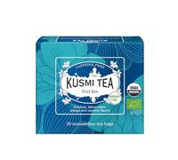 Kusmi Tea - Infusion Bio Feel Zen - Mélange de Plantes et Pomme, Saveur Orange-Caramel - Infusion Rooibos Bio sans Théine - Boîte de 20 sachets mousseline