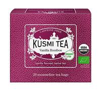 Kusmi Tea - Infusion Bio Rooibos Vanille - Rooibos Issu de l'Agriculture Biologique - Infusion Douce et Généreuse, sans Théine - Boîte de 20 Sachets Mousseline