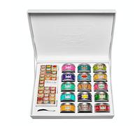 Kusmi Tea - La Collection - Coffret de 15 Boîtes Métal de 25g de Thés Aromatisés et Infusions en Vrac - Avec Boîte de 100 Filtre à Thé et Cuillère Gravée