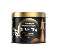 Kusmi Tea - Thé Noir Bio de Noël Tsarevna - Notes d'Orange, Vanille et Épices - Edition limitée 2025 - Boîte en Métal 120g - Environ 50 tasses (Les Voyages Extraordinaires)