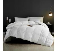 KUSNUG Couette d'oie 220x240 Coton Égyptien Mélangé, 100% Pur Duvet et Plumes 4 Saisons, Couettes pour Hotel de Luxe Anti Acariens, Naturelle Tempérée 240x220 cm 2 Personnes, Oeko-Tex et RDS Certifié