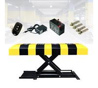KUSOLE Barrière de stationnement électrique, Poteau de stationnement Pliable Automatique, Support de stationnement, Batterie remplaçable, économiseur d'espace de stationnement AutomaticSensing