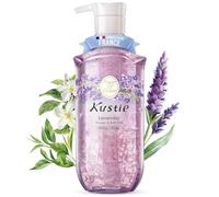 Kustie Gel Douche Lavande aux Vrais Pétales - Flacon Pompe - Hydratant, Antibactérien & Anti-Acné avec Huile d’Arbre à Thé, Parfum 24H, Peaux Sensibles, 380ml