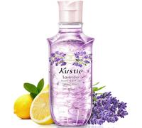 Kustie Gel Douche Lavande Pétales - Flacon 220ml avec Fleurs Réelles & Huile d’Arbre à Thé - Hydratant, Anti-Acné, Parfum 24H