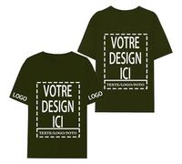 Kustima Tee Shirt Personnalisable Ajoutez des Images, des Photos ou des textes t Shirt personnalisé Hommes, Femmes Cadeau Parfait pour Anniversaires, Événements Occasions Spéciales