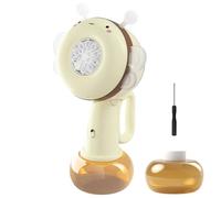 Kustimantu à bulles électrique | Jouet pour faire des bulles - en forme d'abeille rotative lumières colorées portable jeu pour plage, voyage, carnaval, extérieur, anniversaire fille garçon