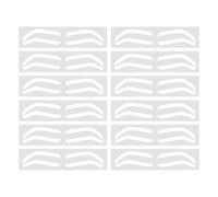 Kustimantu Adoprush Forme de façonnant les autocollants, papier guide de cartographie des sourcils - Modèle de sourcils aérographe - 10 paires pochoirs de teinture des sourcils professionnels,