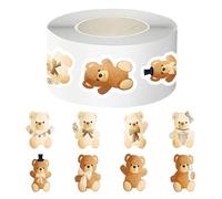 Kustimantu Autocollants Ours - 500 Pièces Décalcomanies À Thème Ours Adhésif Fort - Stickers Scrapbook pour Activités Créatives - Pour Famille Amis Extérieur Maison Voiture Frigo Agenda Cahier