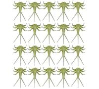 Kustimantu Bass Fly Lures de pêche à la mouche pour truite - Mouche artificielle 20 fois - Appâts de pêche à la truite attachés à la main, composants du corps nymphoïde, pêche à la mouche réaliste