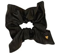 Kustimantu Big Scunchies, chouchous en cuir synthétique, support de queue de cheval en forme de cœur, grandes folles, élastiques mignons et élégants pour les types de cheveux pour femmes et