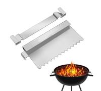Kustimantu Bloc de graisse - Griddle - Griddle - 2 blocs de graisse en acier inoxydable - Bloqueur de graisse arrière - Accessoires de barbecue - Ustensiles de cuisine