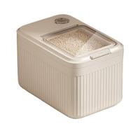 Kustimantu Boite Croquette Chien Hermetique, 14L Distributeur de Céréales avec Couvercle à Joint Etanche, pour Chien, Chat, Friandises, Conteneur Croquettes