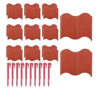 Kustimantu Bordures de bord de lit de fleurs, bord de bordure de jardin - Bordure de bord d'aménagement paysager | 20 pièces de protection décoration de panneau amovible Barrière de lit de fleurs pour