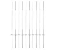 Kustimantu Brochettes De Barbecue - Accessoires de Barbecue Anti-Rouille - 10 Pièces Bâtonnets De Grill Kebab | Pour Poulet Viande Crevettes Steak Saucisse Fruit Camping Extérieur Fête