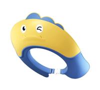 Kustimantu Cache-bonnet de douche pour bébé - En forme de dinosaure - Doux et réglable - Protection de bain - Pour les enfants de 6 mois et plus