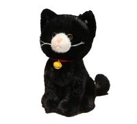 Kustimantu Chat en Peluche | Figurine décorative de 27 cm | Peluche Chat fourré, Cadeau pour Petite Amie Anniversaire et Adultes décoration Chambre canapé Voiture