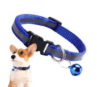 Kustimantu Colliers pour animaux de compagnie - Collier réfléchissant pour chiens avec clochette - Fournitures pour animaux de compagnie légers et résistants aux intempéries pour la randonnée