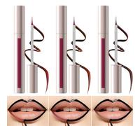 Kustimantu Colorant Pour Lèvres Décollable | 3 Pièces Maquillage Longue Tenue,Gloss À Lèvres Imperméable - Pour Femmes Dames Mariées Étudiantes Voyageurs Amateurs De Beauté Mariages Soins