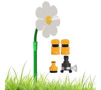 Kustimantu Daisy Arroseur Rotatif - Outil d'Arrosage pour Jardins Fleuris - Système d'Irrigation Rotatif à 360 Degrés pour Jardin et Cour