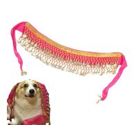 Kustimantu Déguisement pour petits chiens | Foulard de danse arabe pour animaux de compagnie, costume pour chiots pour fêtes à thème et événements | Festivals musicaux, concours célébrités, fêtes et
