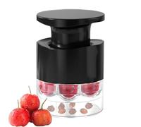 Kustimantu Dénoyauteur de cerises multiple, 7 trous avec bouton dénoyauteur pour fruits comme raisins de confiture et dattes rouges