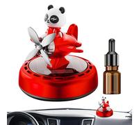 Kustimantu Diffuseur solaire de voiture - Diffuseur thérapeutique solaire pour véhicules, pandas, avion, diffuseur de parfum rotatif rechargeable avec longue durée de vie pour voiture, camion et van