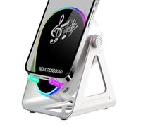 Kustimantu Enceinte À Induction - avec Lumière Rotation À 180 Degrés Son Stéréo,avec Chargeur Haut-Parleur sans Fil - pour Adolescents Filles Garçons Femmes Adultes Hommes Noël