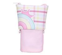 Kustimantu Étui à crayon télescopique, étui crayon à côté - Sac de pochette à stylo arc-en-polyvalent | Imperméable, 18,5x12cm / 7,3x4.7 pouces Organisateur de fournitures scolaires de grande capacité