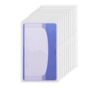 Kustimantu Étui de protection pour carte de sécurité sociale, porte-cartes - Protection de carte de sécurité sociale étanche - Protection de licence fine et multifonction pour les familles et