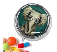 Kustimantu Étui portable pour médicaments, boîte de pilules avec petits compartiments, rangement compact pour suppléments et médicaments dans une poche ou un sac