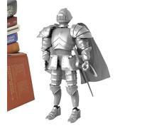 Kustimantu - Figurines articulées - Figurine d'action Knight - Collection imprimée en 3D - Statue médiévale exquise - Décoration de bureau - Figurine de collection pour les familles, les amoureux